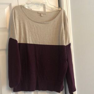 COLOR BLOCK LIGHT SWEATER